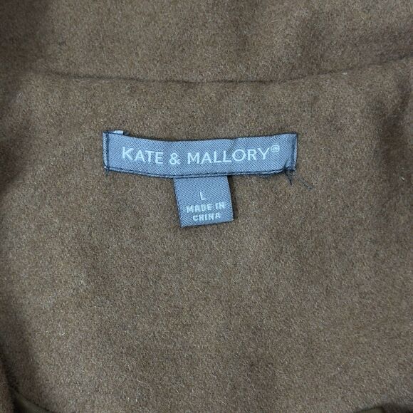 Kate & Mallory Elegant Wool Blend Cape Size L Poncho Cloak  Autumn Coat Luxury - Picture 7 of 13